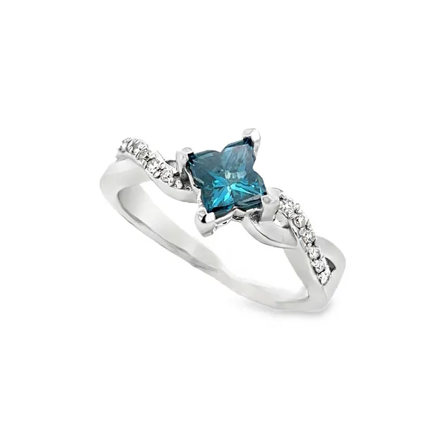 Blue Diamond Ring Arthur's Jewelry Bedford, VA