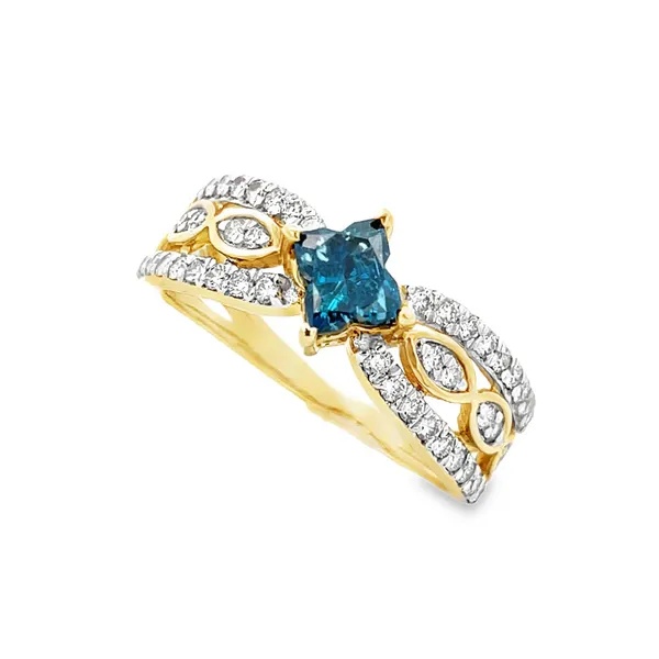 Blue Diamond Ring Arthur's Jewelry Bedford, VA