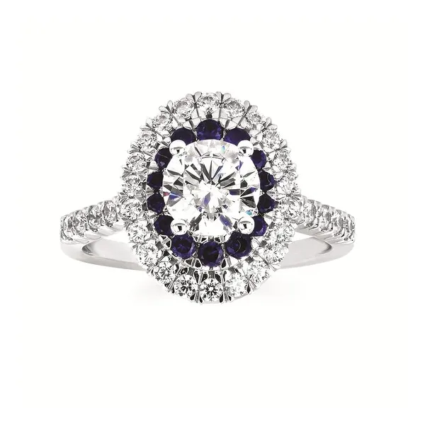 Sapphire and Diamond Semi-Mount Ring Arthur's Jewelry Bedford, VA