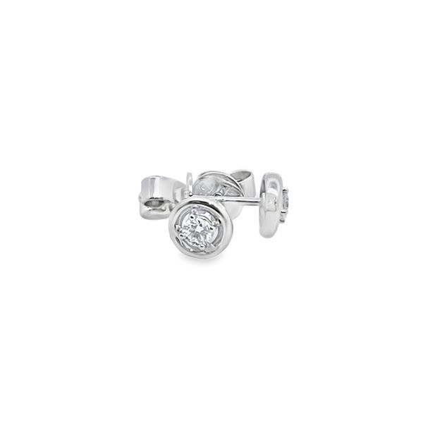 Chunky Diamond Stud Earrings in 14K White Gold Arthur's Jewelry Bedford, VA