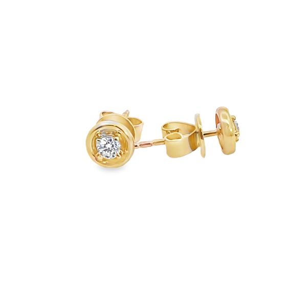 Chunky Diamond Stud Earrings in 14K Yellow Gold Arthur's Jewelry Bedford, VA