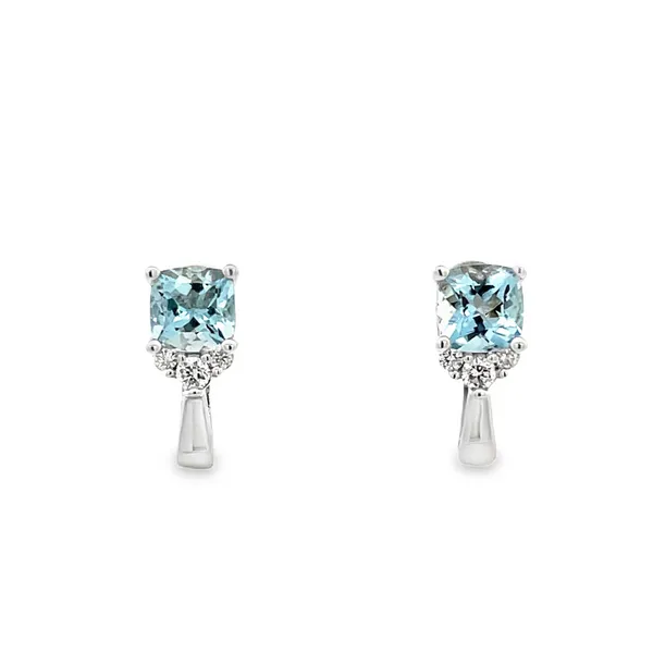 Aquamarine and Diamond Earrings Arthur's Jewelry Bedford, VA