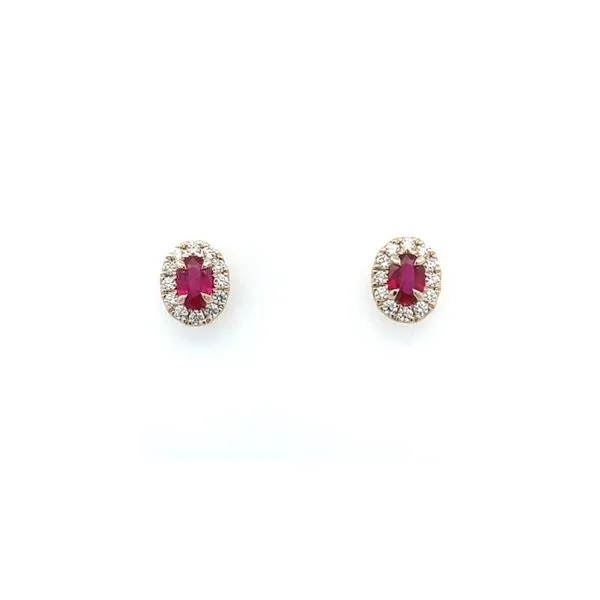 Ruby and Diamond Earrings Arthur's Jewelry Bedford, VA