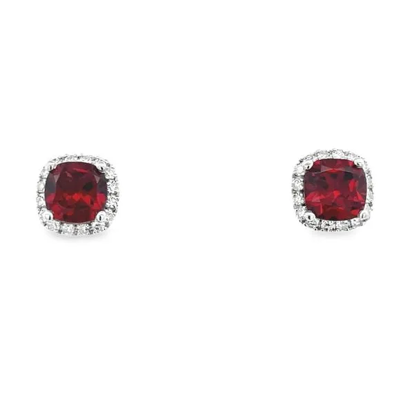 Garnet and Diamond Earrings Arthur's Jewelry Bedford, VA