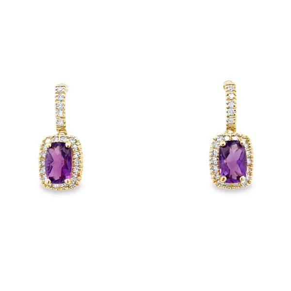 Amethyst and Diamond Earrings Arthur's Jewelry Bedford, VA