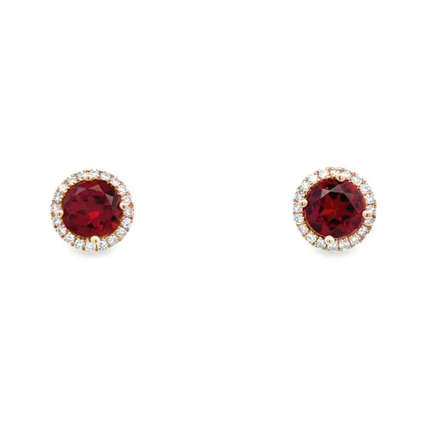 Garnet and Diamond Earrings Arthur's Jewelry Bedford, VA