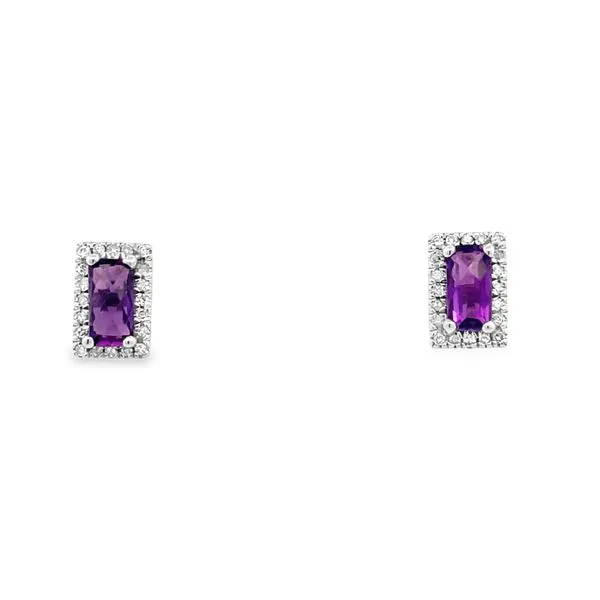 Amethyst and Diamond Earrings Arthur's Jewelry Bedford, VA