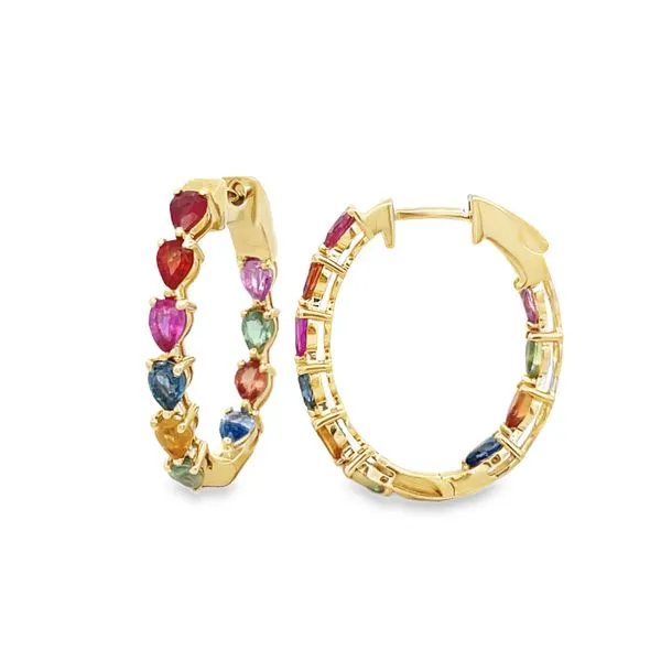 Rainbow Sapphire Earrings Arthur's Jewelry Bedford, VA