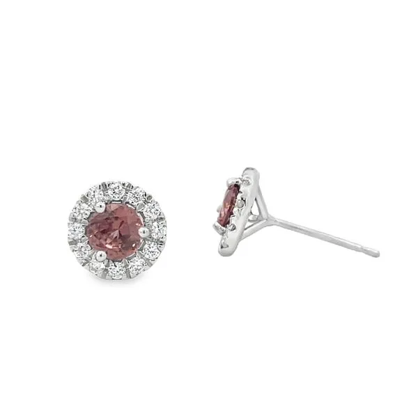 Cinnamon Zircon and Diamond Earrings Arthur's Jewelry Bedford, VA