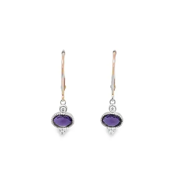 Amethyst and Diamond Earrings Arthur's Jewelry Bedford, VA