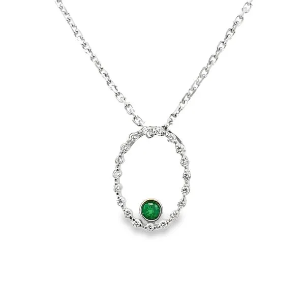 Emerald and Diamond Pendant Arthur's Jewelry Bedford, VA