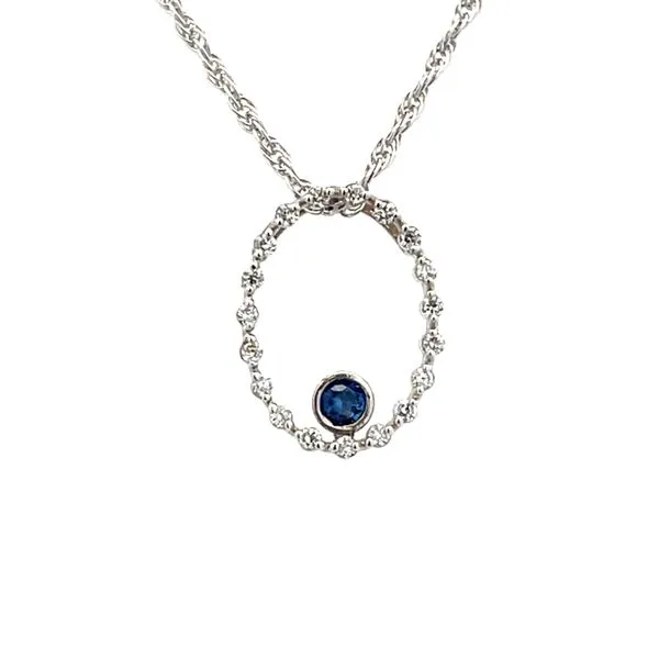 Sapphire and Diamond Pendant Arthur's Jewelry Bedford, VA