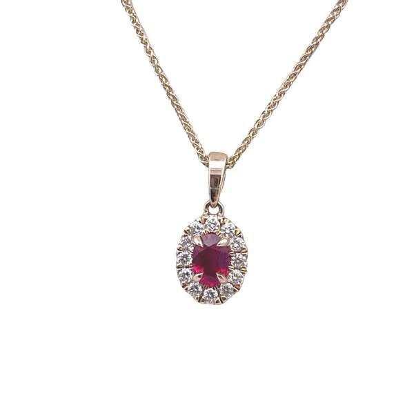 Ruby and Diamond Pendant Arthur's Jewelry Bedford, VA