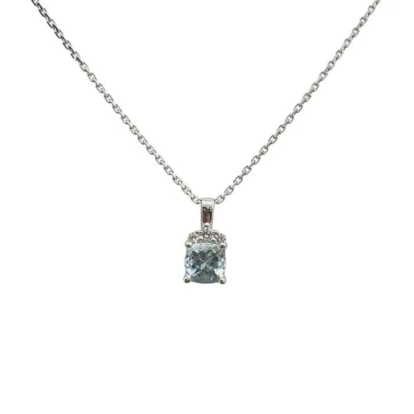Aquamarine and Diamond Pendant Arthur's Jewelry Bedford, VA