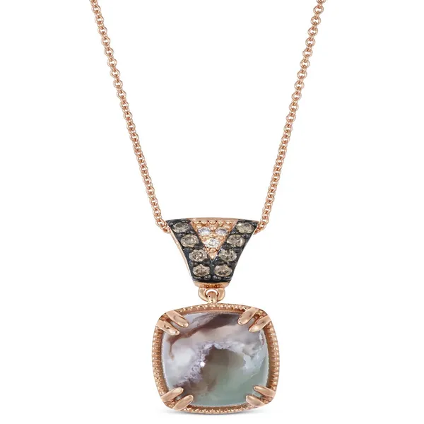 Aquaprase and Diamond Pendant Arthur's Jewelry Bedford, VA