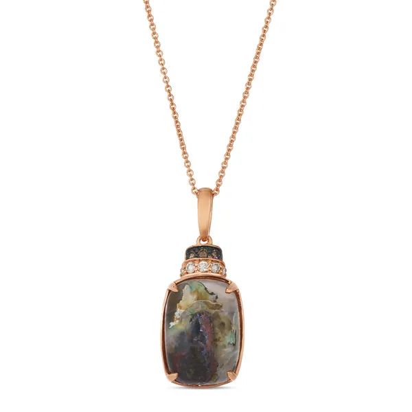 Aquadite and Diamond Pendant Arthur's Jewelry Bedford, VA
