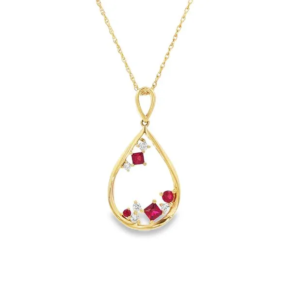Ruby Teardrop Pendant Arthur's Jewelry Bedford, VA