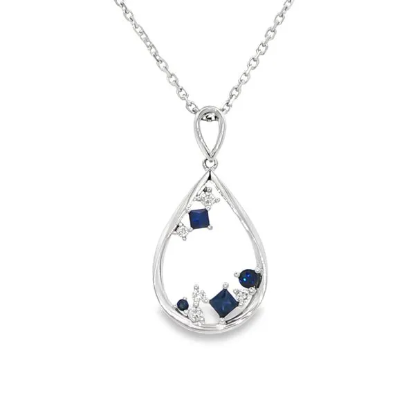 Sapphire Teardrop Pendant Arthur's Jewelry Bedford, VA
