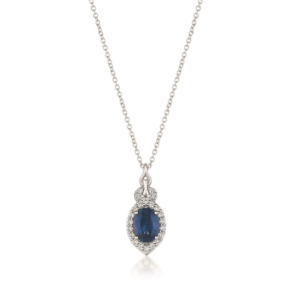 Sapphire and Diamond Pendant Arthur's Jewelry Bedford, VA