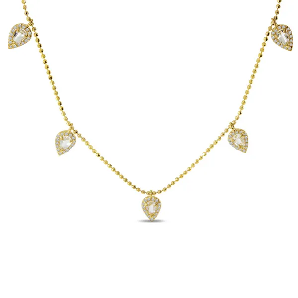 Topaz and Diamond Dangle Necklace Arthur's Jewelry Bedford, VA