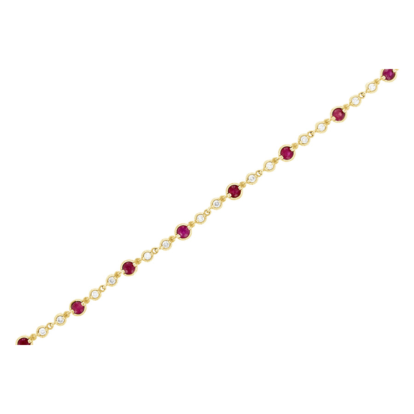 Ruby and Diamond Bracelet Arthur's Jewelry Bedford, VA