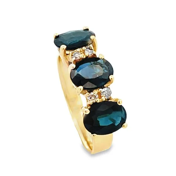 Estate Sapphire & Diamond Ring Arthur's Jewelry Bedford, VA