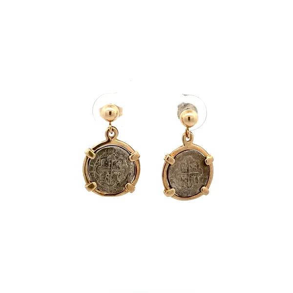 Estate Reproduction Atocha Coin Earrings Arthur's Jewelry Bedford, VA
