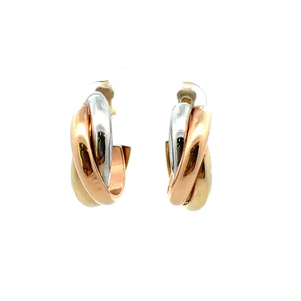 Estate Tri-Color Earrings Arthur's Jewelry Bedford, VA
