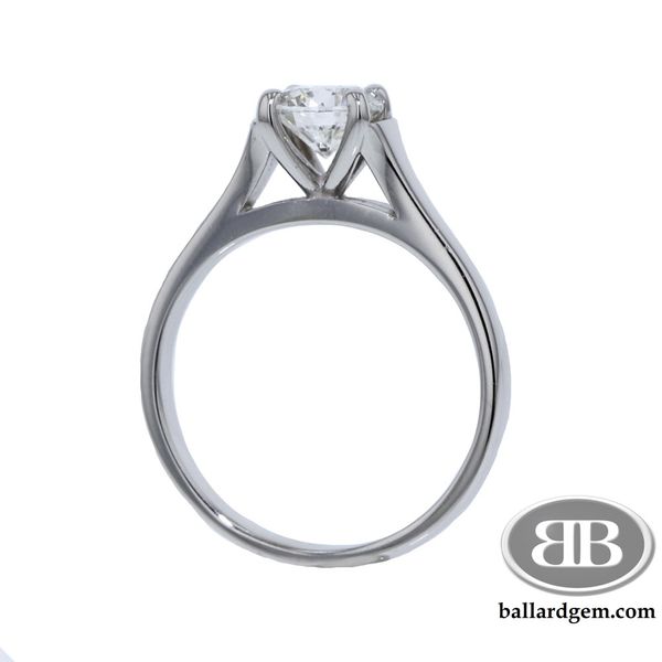 Classic Diamond Solitaire Engagement Ring with Cathedral Setting with 3/4 ct diamond Image 2 Ballard & Ballard Fountain Valley, CA