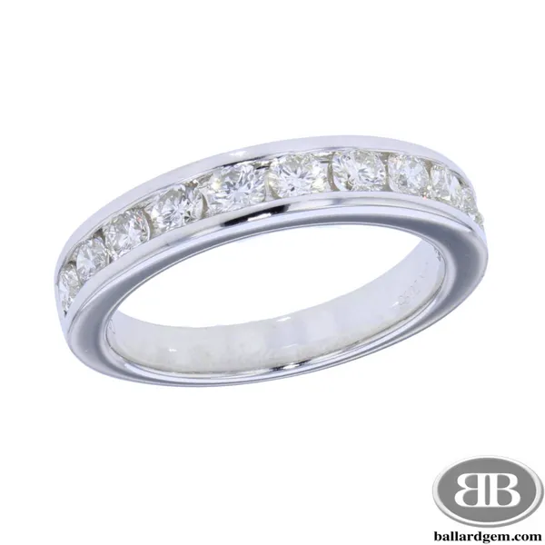 14K White Gold Channel Set Anniversary Ring Ballard & Ballard Fountain Valley, CA