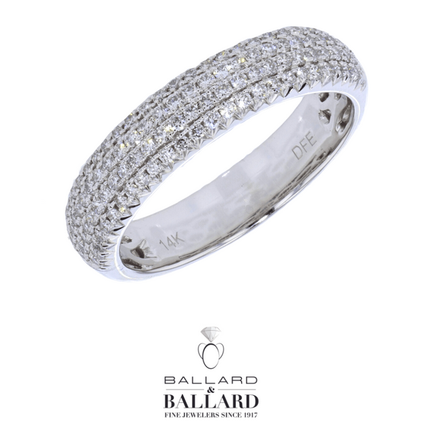 White 14Kt Diamond Anniversary Ring Ballard & Ballard Fountain Valley, CA