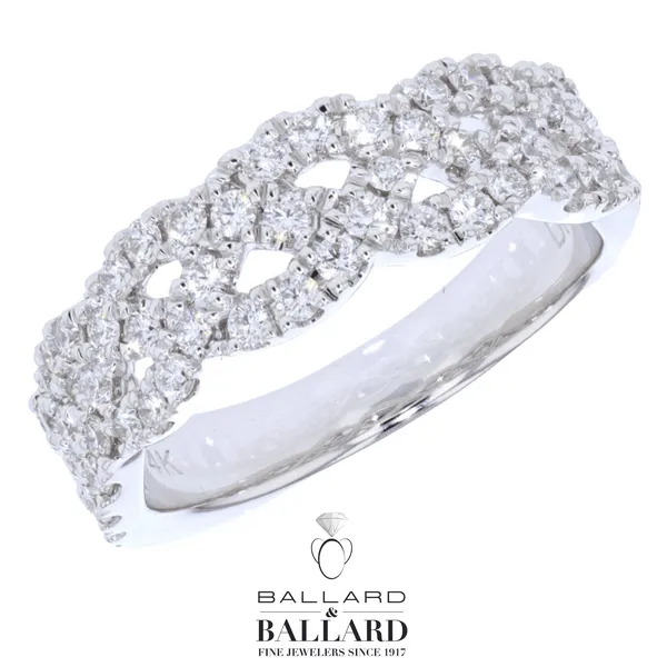 14K White Gold Braided Anniversary Band Ballard & Ballard Fountain Valley, CA