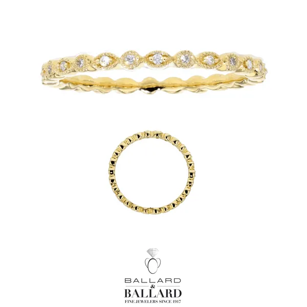 14K Yellow Gold Milgrain Fancy Anniversary Ring Ballard & Ballard Fountain Valley, CA