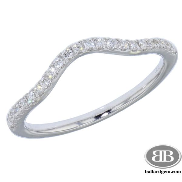 14K White Gold Curved Anniversary Ring Ballard & Ballard Fountain Valley, CA