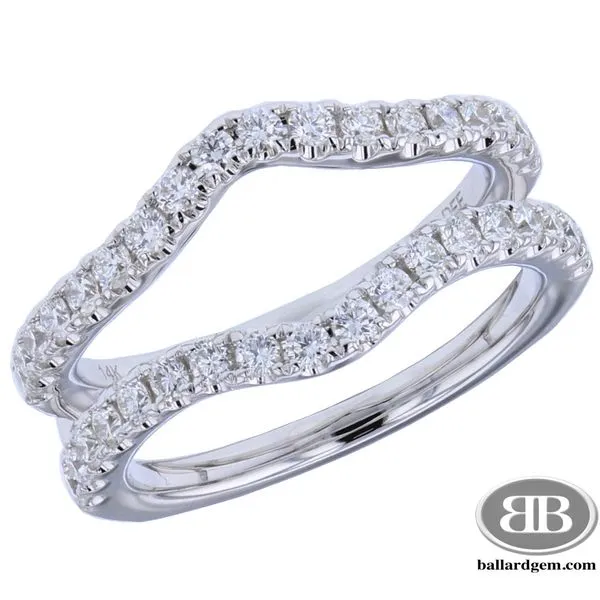 White Gold Contour Diamond Ring Guard Ballard & Ballard Fountain Valley, CA
