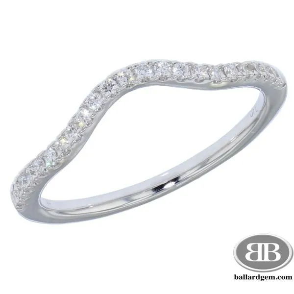 14K White Gold Curved Anniversary Ring Ballard & Ballard Fountain Valley, CA
