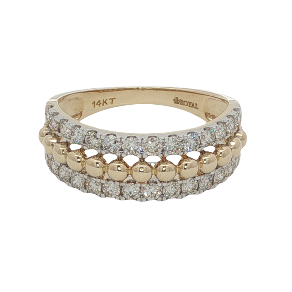 14K Yellow Gold Diamond Anniversary Ring Ballard & Ballard Fountain Valley, CA