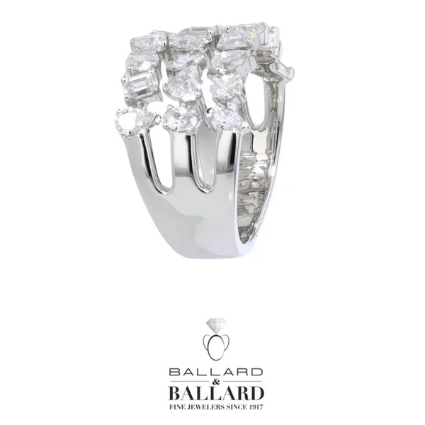 Triple Row Ring with Fancy Shape Diamonds ( Oval, Pear, Heart, Princess, Emerald, Marquise) Image 2 Ballard & Ballard Fountain Valley, CA