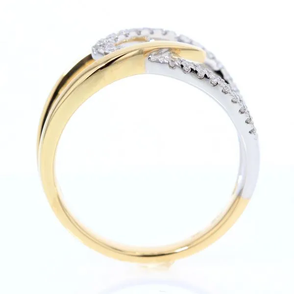 Apex Crossover 2 Tone Diamond Ring Image 3 Ballard & Ballard Fountain Valley, CA