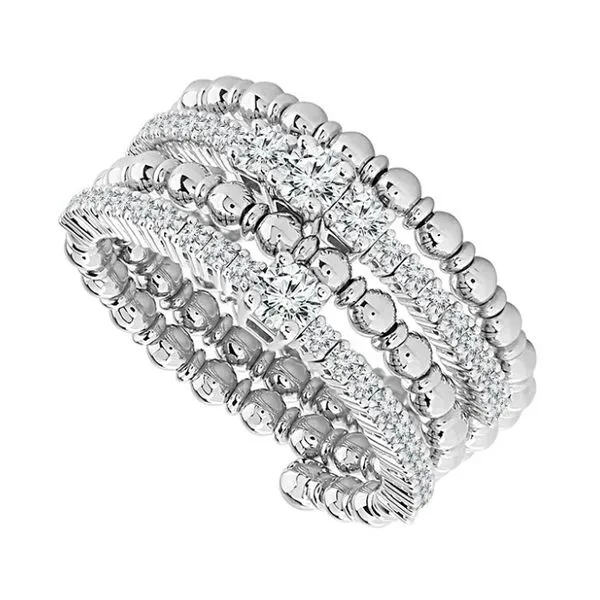 14K White Gold & Diamond Flexie Ring Ballard & Ballard Fountain Valley, CA