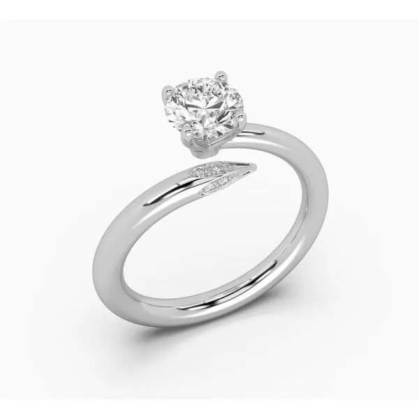 14K White Gold Lab Grown Diamond Lady's Fashion Ring Image 2 Ballard & Ballard Fountain Valley, CA