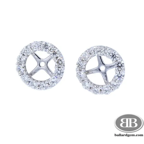 14K White Gold Earring Jackets  2. cttw Diamonds Ballard & Ballard Fountain Valley, CA