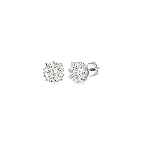 14K White Gold Lovebright Earrings with .50 cttw Diamonds Ballard & Ballard Fountain Valley, CA