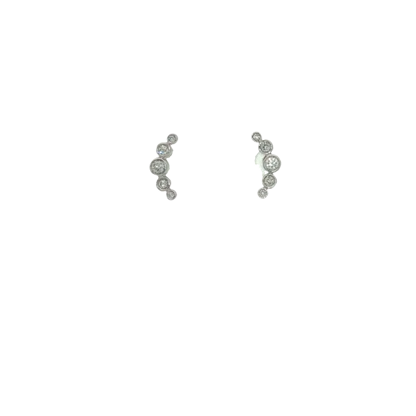 14K White Gold Diamond Earrings Ballard & Ballard Fountain Valley, CA