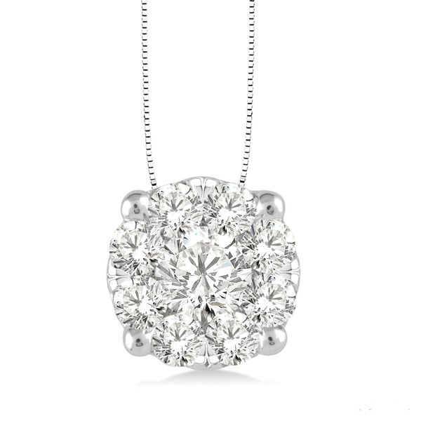 14K White Gold Lovebright Diamond Pendant Ballard & Ballard Fountain Valley, CA