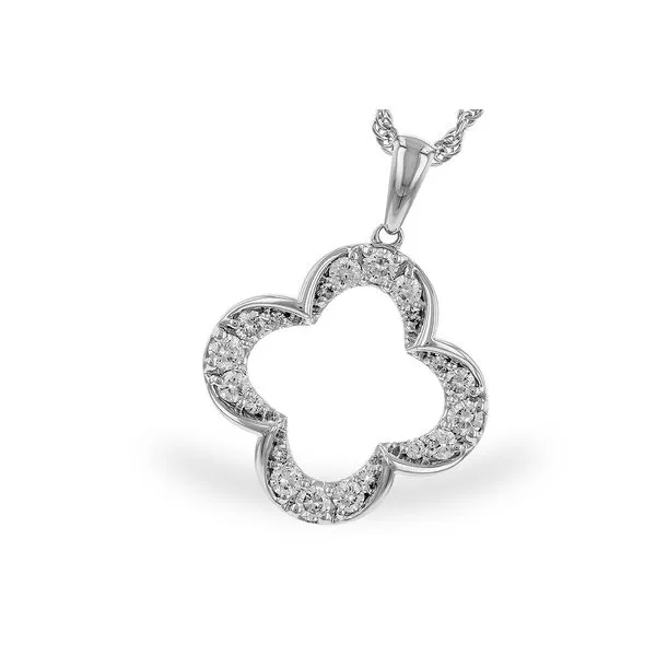 14K White Gold Fashion Diamond Pendant Ballard & Ballard Fountain Valley, CA