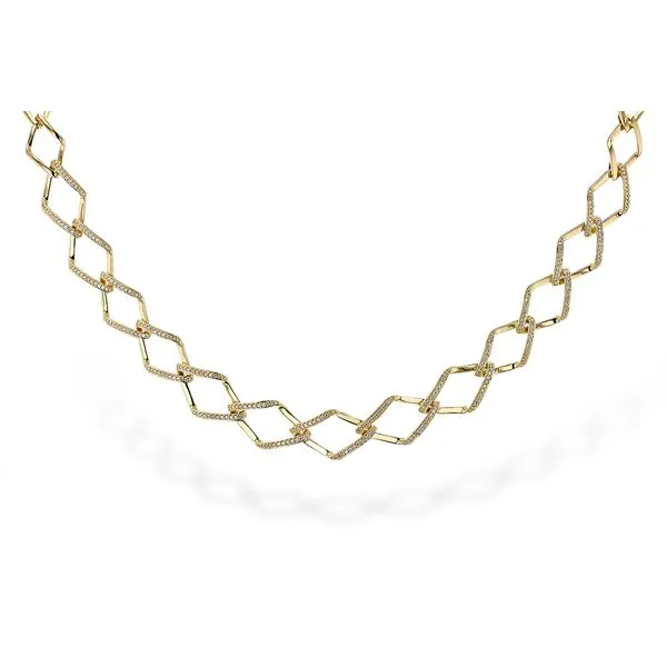14K Yellow Gold Diamond Fashion Necklace similar item image