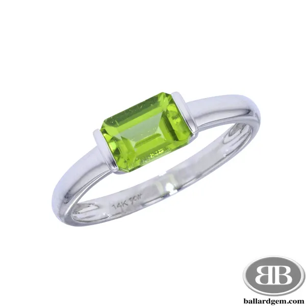 Emerald Cut Peridot Ring Ballard & Ballard Fountain Valley, CA