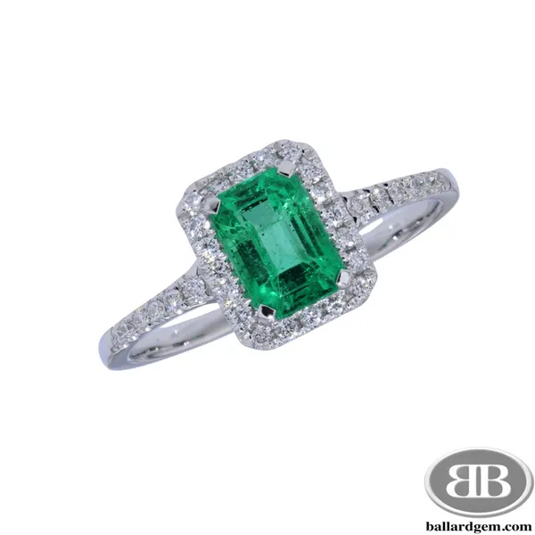 Emerald Cut Emerald Ring Ballard & Ballard Fountain Valley, CA