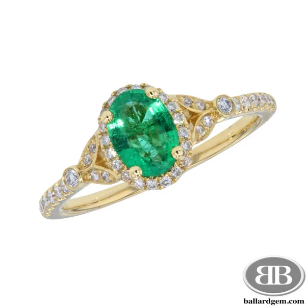 Oval Cut Emerald Ring Ballard & Ballard Fountain Valley, CA